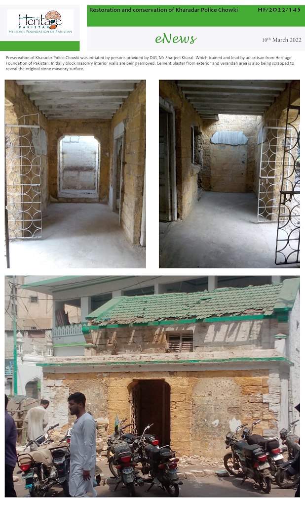 Restoration & conservation of historic Kharadar Police Chowki